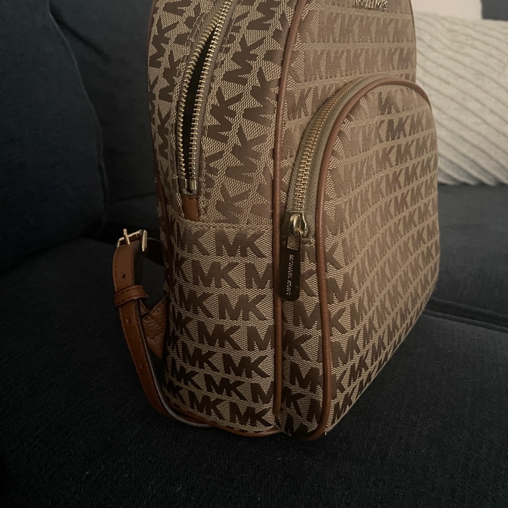 MK Canvas Purse Backpack